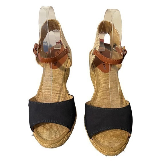 Lucky Brand Kyndra Moroccan Blue wedge sandal boho Beachy 8.5 - Picture 1 of 8